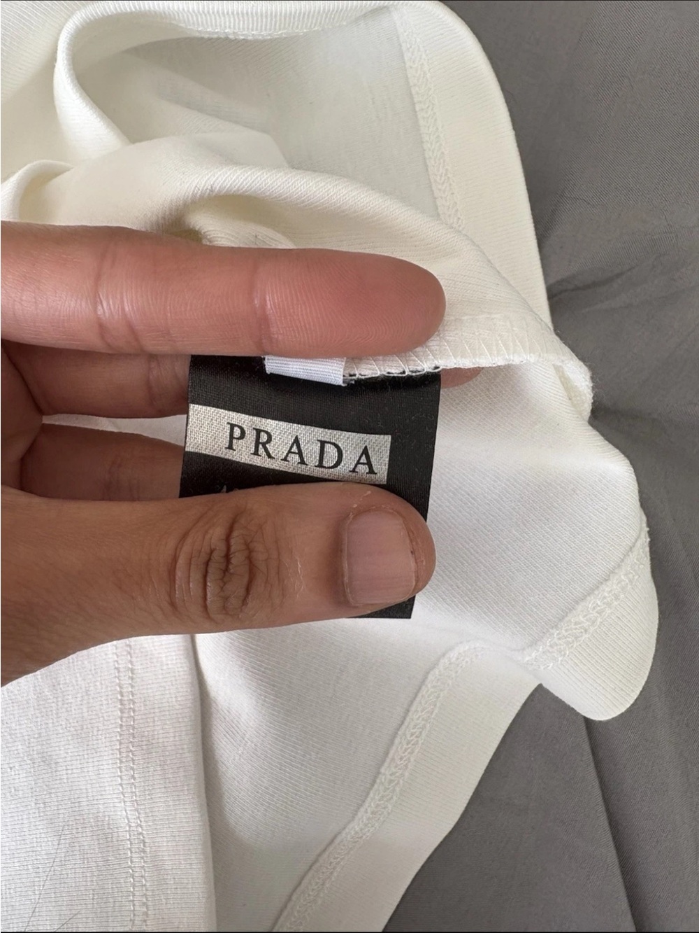 Prada White Tank Top Cropped - Picture 8 of 9